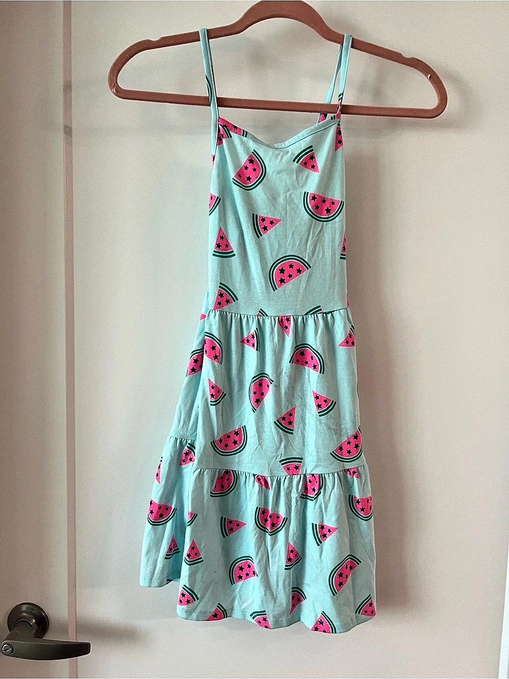 Cat & Jack Blue Watermelon Tiered Sundress